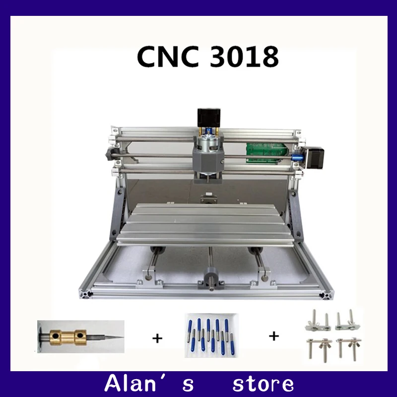 

CNC DIY 3018 ER11 GRBL control mini CNC machine tools, PCB milling machine, laser engraving machine Woodworking router best toys