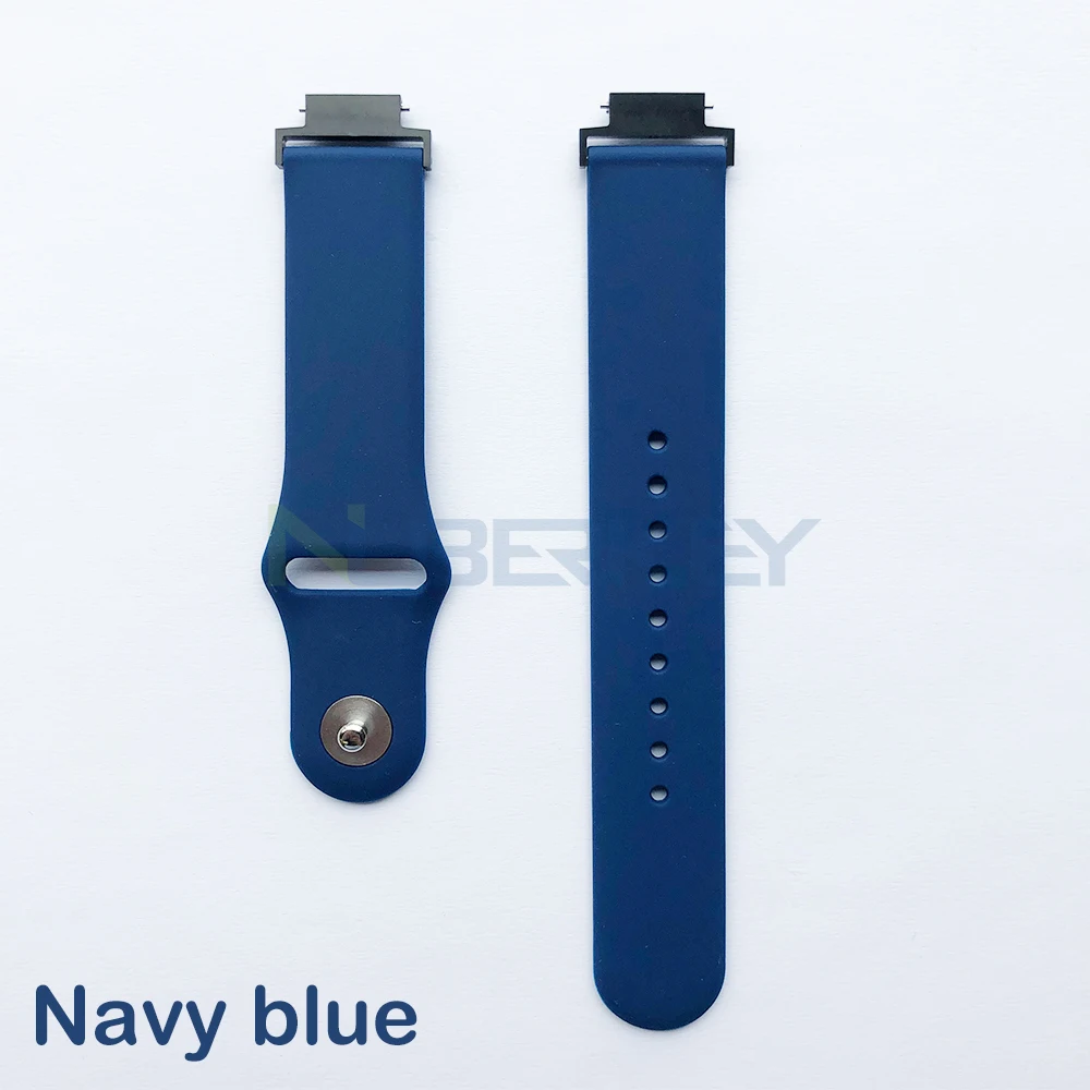 Силиконовый ремешок для Xiaomi Huami Amazfit Verge, ремешок для часов, мягкий силиконовый ремешок для часов, сменный ремешок, браслет, ремни, спортивный ремень - Цвет: Navy blue