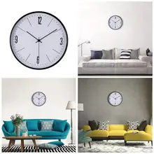 

Black Wall Clock Silent Watch DIY Modern Wall Clocks Home Decoration Wall Clocks for Living Room Non Ticking 30*30*5cm