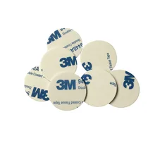 RFID IC 13,56 МГц двухсторонние наклейки пластиковая монета карта ID монета карта для контроля доступа слежения автомобиля