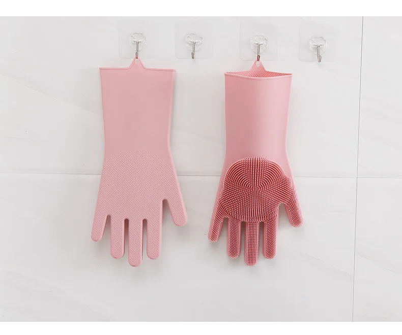 1 пара многофункциональных перчаток для мытья посуды, силиконовые бытовые перчатки, толстые Нескользящие медицинские перчатки, инструменты для уборки дома и кухни