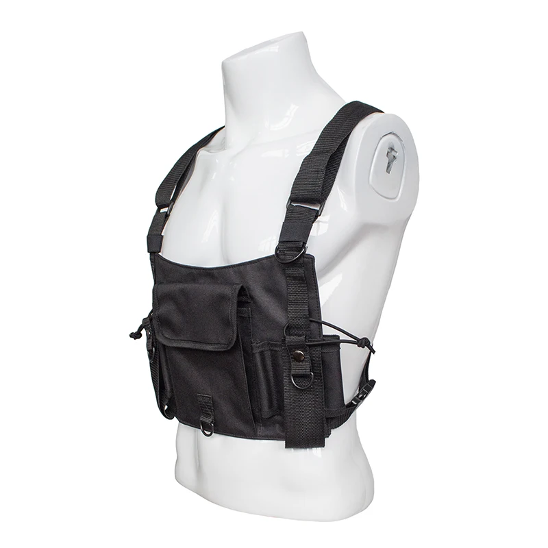 Gilet Con Tasche Chest Rig - Borsa Regolabile In Oxford, Per Sport, Viaggi E Streetwear - Foto 6