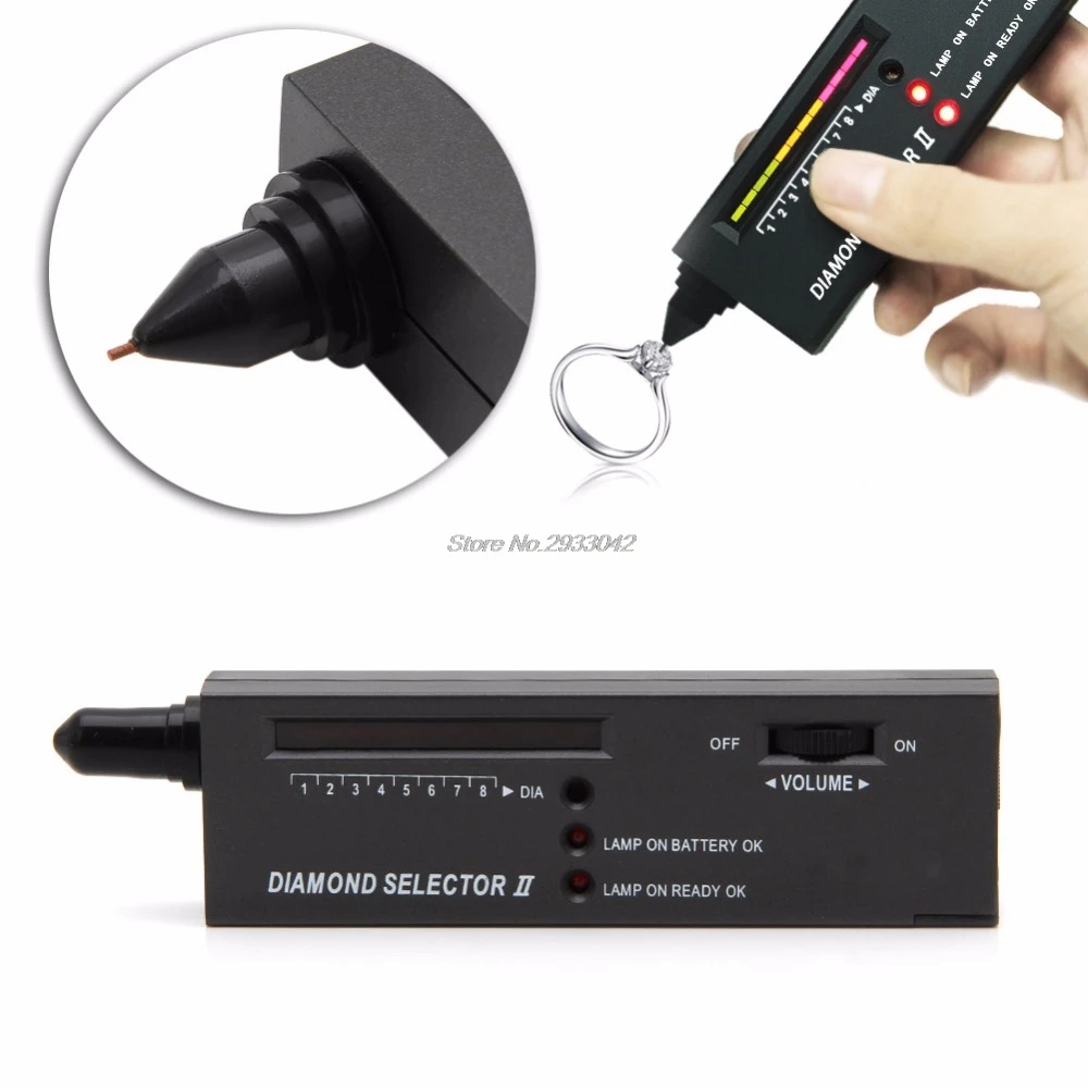 

Professional High Accuracy LED Diamond Tester Jewelry Gem Selector Test Pen Tool -W128