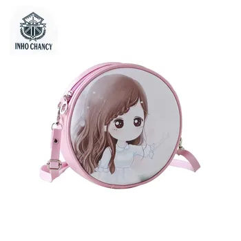 

New Cartoon Printing Mini Children Crossbody Bag Women PU Leather Should Bag Kids Girls Fashion Messenger Bag sac a main