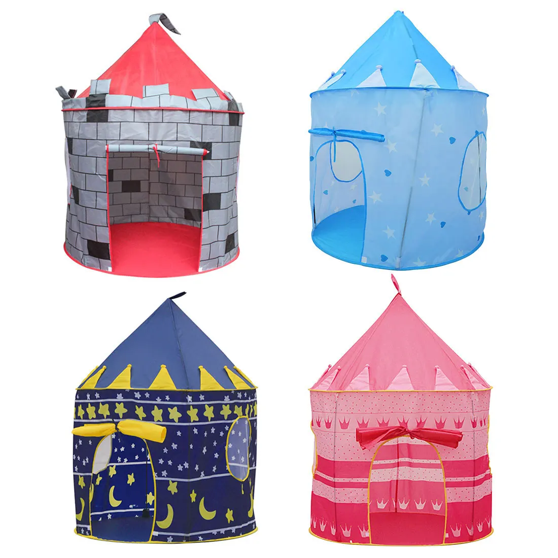 4 цвета, Игровая палатка, портативная складная палатка Tipi Prince, складная палатка для мальчиков, замок, игровой домик, детские подарки, уличные игрушечные палатки