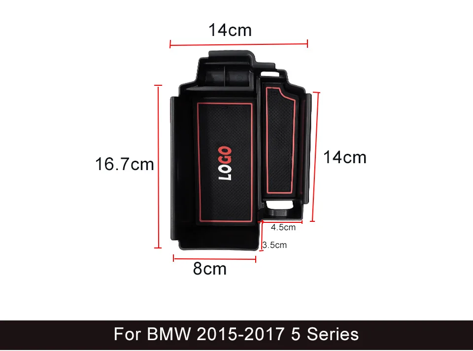 Для BMW 1 серии седан/2/3/4/5 серии/черный, стильный автомобиль Подлокотник ящик для хранения, лоток для хранения Организатор аксессуары для интерьера