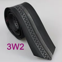 YIBEI Coachella Shiner черный галстук серый в горошек Вертикальная полосатая Мужская брендовая Узкие галстуки жаккардовый шерстяной из микрофибры Cravats