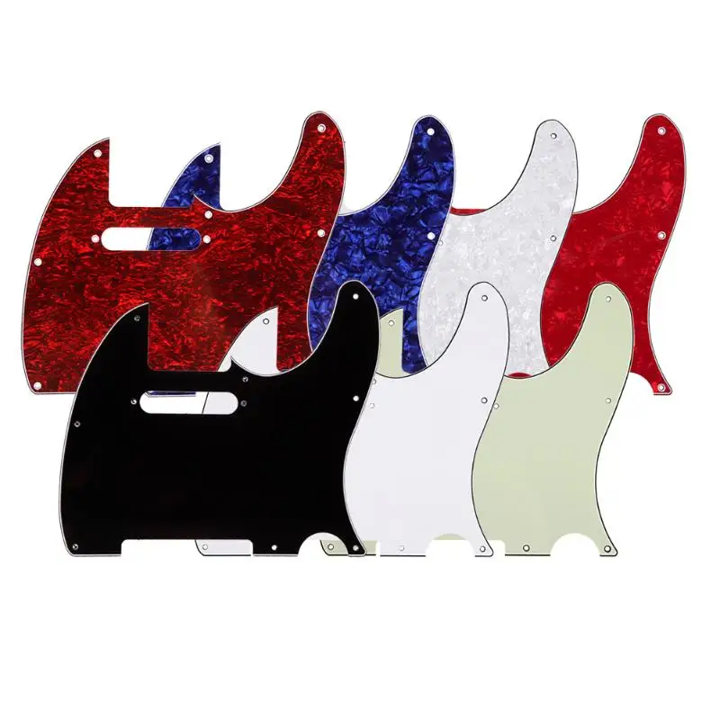 3Ply состаренная перламутровая Накладка для гитары Tele style Гитара Pickguard состаренная белая жемчужина музыкальный инструмент Аксессуары для гитары 7 цветов