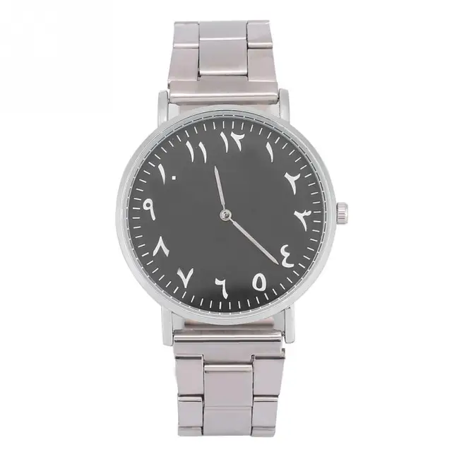 Simple Analog Unisex Watches Arabic Numerals Display Quartz Wrist Watch Round Lo Simple Analog Unisex Watches Arabic Numerals Display Quartz Wrist Watch Round Lo