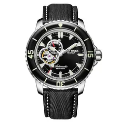 Риф Тигр/RT супер световой автоматические спортивные часы для мужчин нержавеющая сталь погружения часы с датой RGA3039