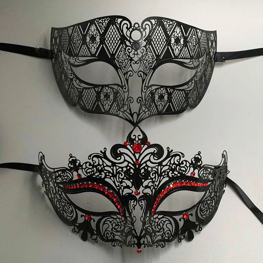 Роскошная фотомаска для пар на тему Рождества торжества свадьбы|party mask set|masquerade