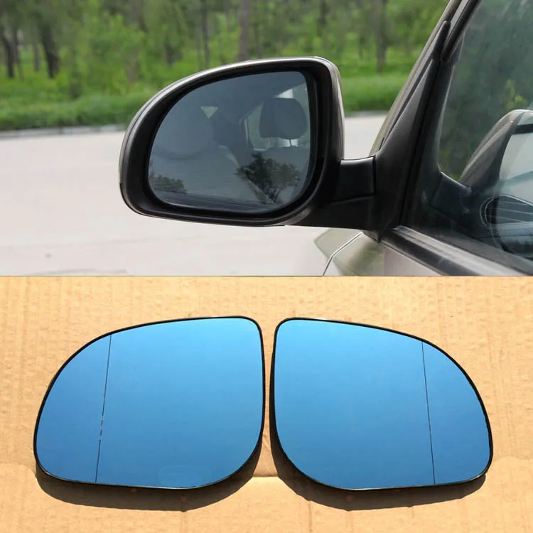 2pcs New Power Heated w/Turn Signal Side View Mirror Blue Glasses For