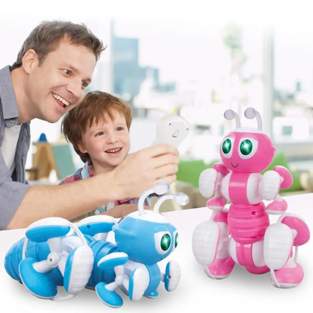 Brinquedos de Controle Máquina de Brinquedo Presente de Aniversário Crianças Formiga Robô Remoto Multi-função Inteligente Bonito rc Brinquedo 4 Cheap Animais e robôs por radiocontrole
