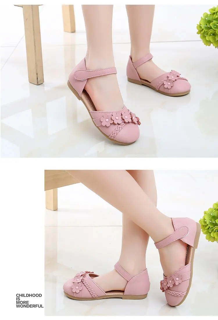 Children's Shoes New Sandals Super soft and comfortable Princess Shoes Girls Hollow flower Shoes Summer amorous feelings
