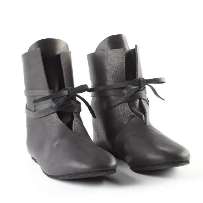 Ботинки для костюмированной вечеринки в средневековом стиле «Викинг Тюдор»; вспомогательная обувь для костюмированной вечеринки; Праздничная обувь для мужчин и женщин