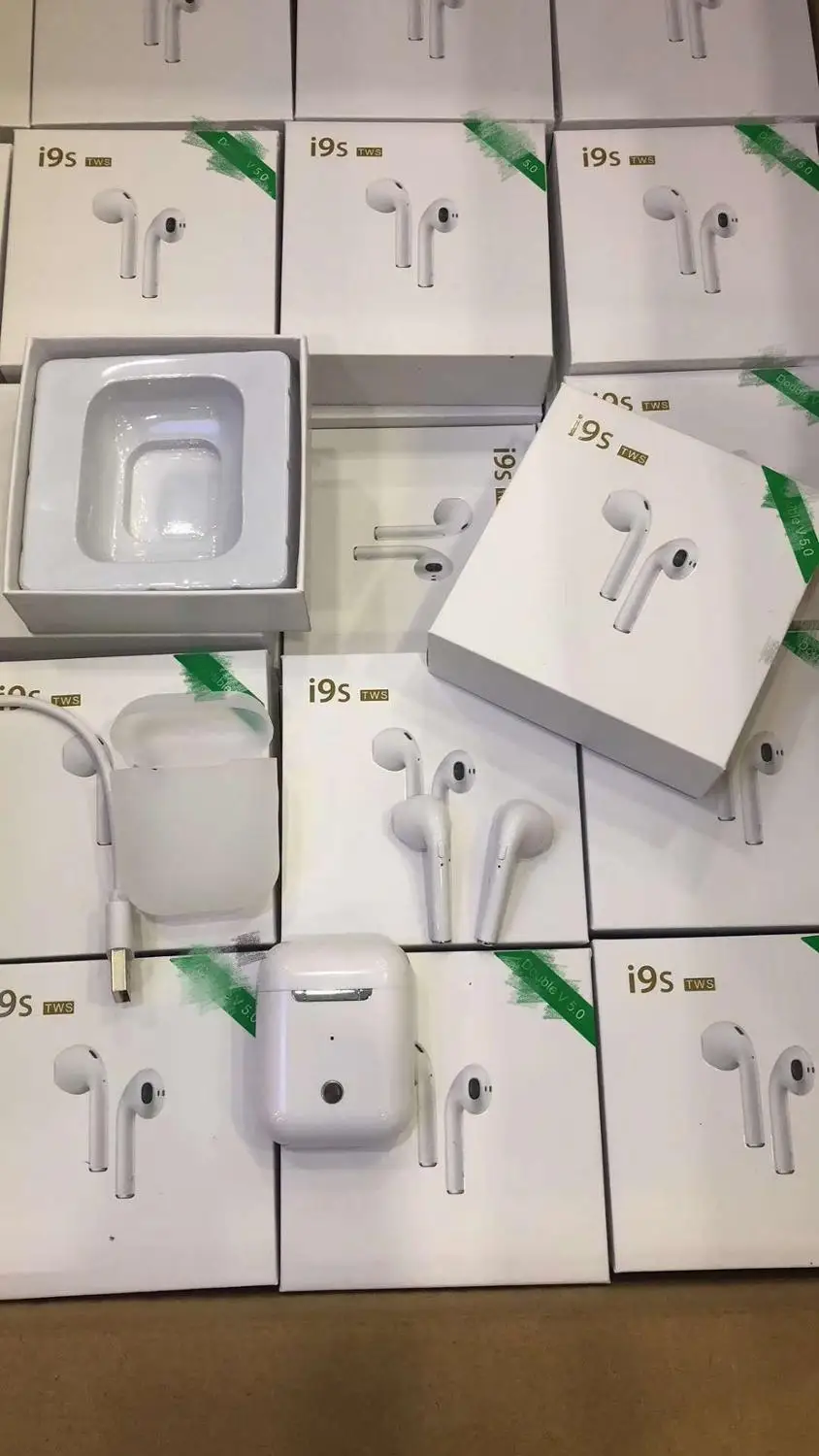 30pcs/ New I9S TWS Wireless Bluetooth 5.0 Connect Headphone &amp Earphone For iP 6 7 8 X XS Max Pad Mac Watch for android | Мобильные
