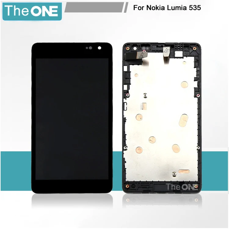 

For Nokia lumia 535 N535 RM-1090 LCD Display Touch Screen Assembly with Frame Verison 2C1607 OR Europe Version CT2S1973