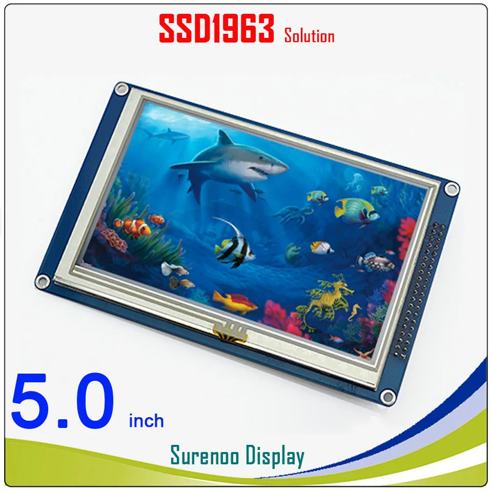 

5.0" 5" inch 800*480 TFT Touch LCD Module Display Screen Panel with PCB Adapter Build-in SSD1963 Controller for STM32/51/AVR