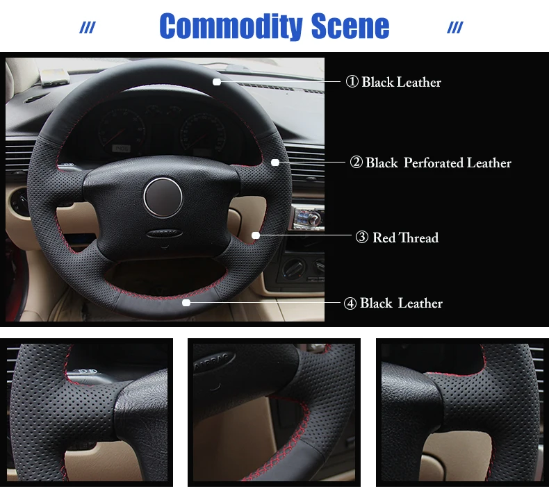 for VW Passat B5 car steering wheel cover