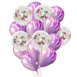 15 шт./компл. латексные воздушные шары надувные свадьба день рождения конфетти украшения баллон Baby Shower партия поддерживает поставки детские