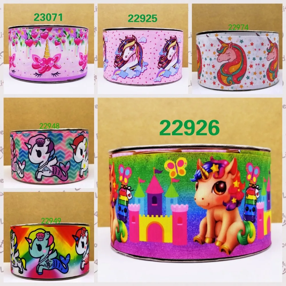 

Cartoon printed grosgrain ribbon ,satin ribbon 10 yards . 22925-