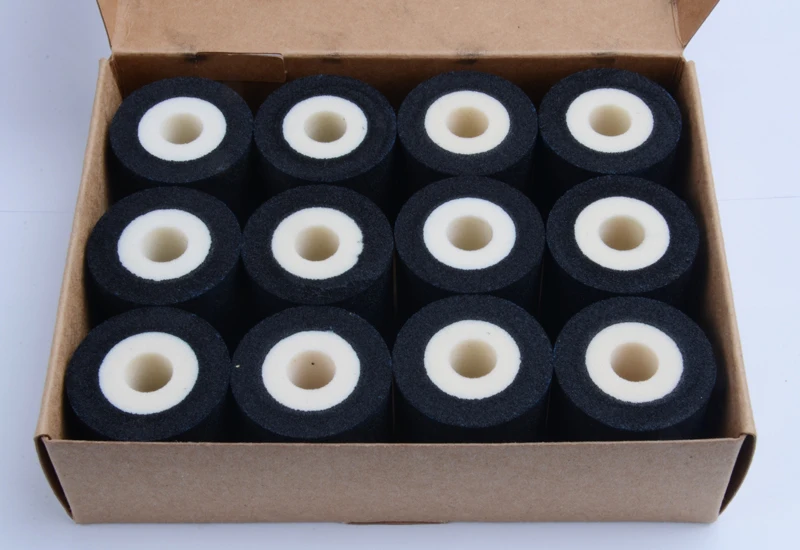 

Black Diameter 36mm Height 32mm date print stamp machine hot ink roll for HZ 100 coding machine