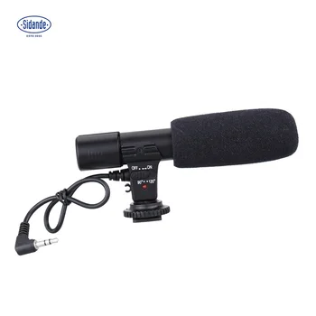 

Sidande Mic-01 Studio Stereo Camcorder 3.5mm Recording Microphone for Canon Nikon Pentax Olympus Digital SLR Camera