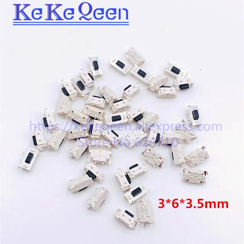 100 шт. сенсорный выключатель 3*6*3 5 мм 3x6x3 SMD MP3 MP4 MP5 кнопка для планшетного ПК Bluetooth