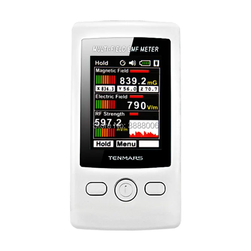 

Multi-Field EMF Meter TM190/TM-190 Gauss 3-axis Magnetic Electric RF Field Strenght Digital Electromagnetic Radiation Detector