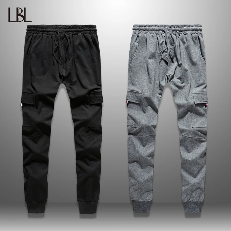 

LBL Casual Trousers Men Sportswear Mens Sweatpants Jogger 2019 Multi Pocket Full Length Long Pants Man Workout New Fashion 2019