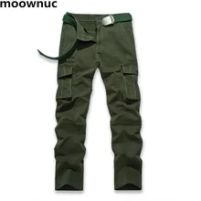 Новые осенние модные мужские брюки Карго повседневные мужские s брюки наивысшего качества мужские длинные прямые брюки хлопок плюс размер