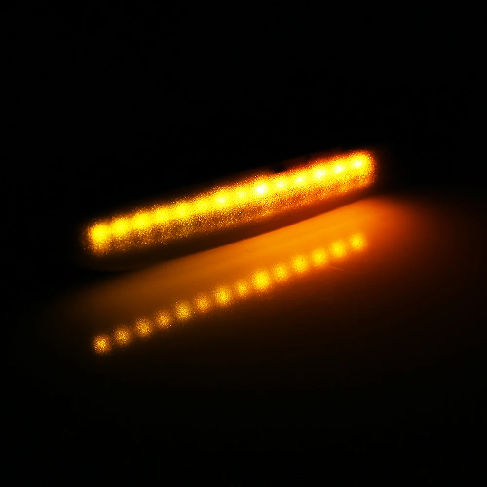 2x дым Светодиодный Боковой габаритный фонарь поворота сигнальная лампа, индикатор огни левый и правый для BMW E90 E91 E92 E93 E60 E87 E82 E46 ошибок