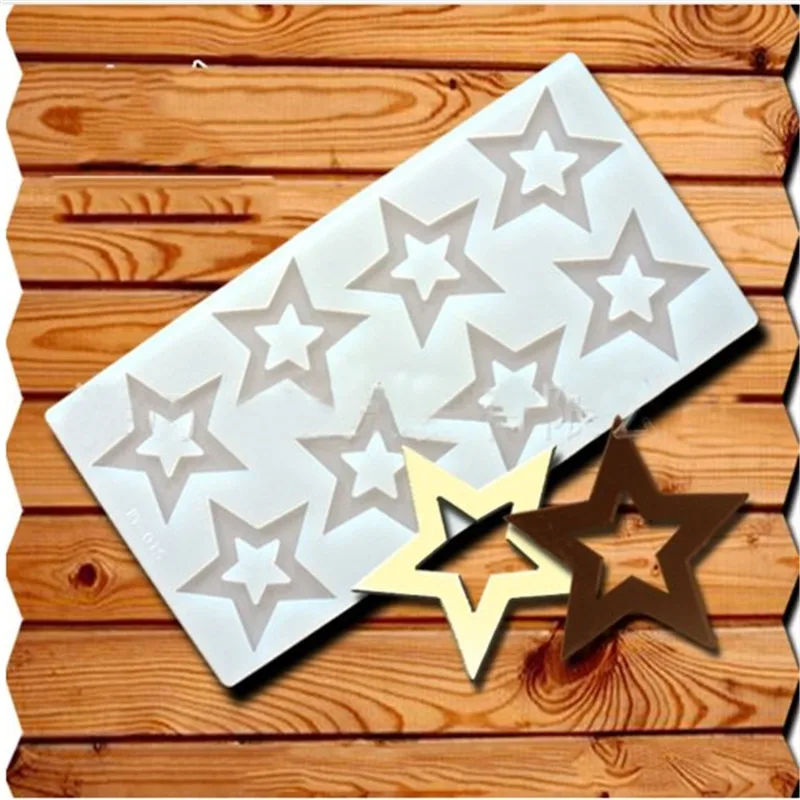 

VOGVIGO Hot DIY 3D Star Shape Silicone Mold Cake Decorating Tools Cupcake Silicone Chocolate Decor Muffin Pan Baking Stencil