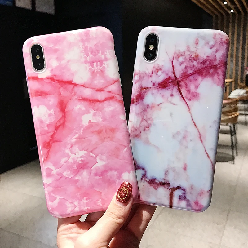 Роскошный Мраморный чехол для телефона iPhone 7 чехлы X XS MAX XR 6 6S 8 Plus мягкий