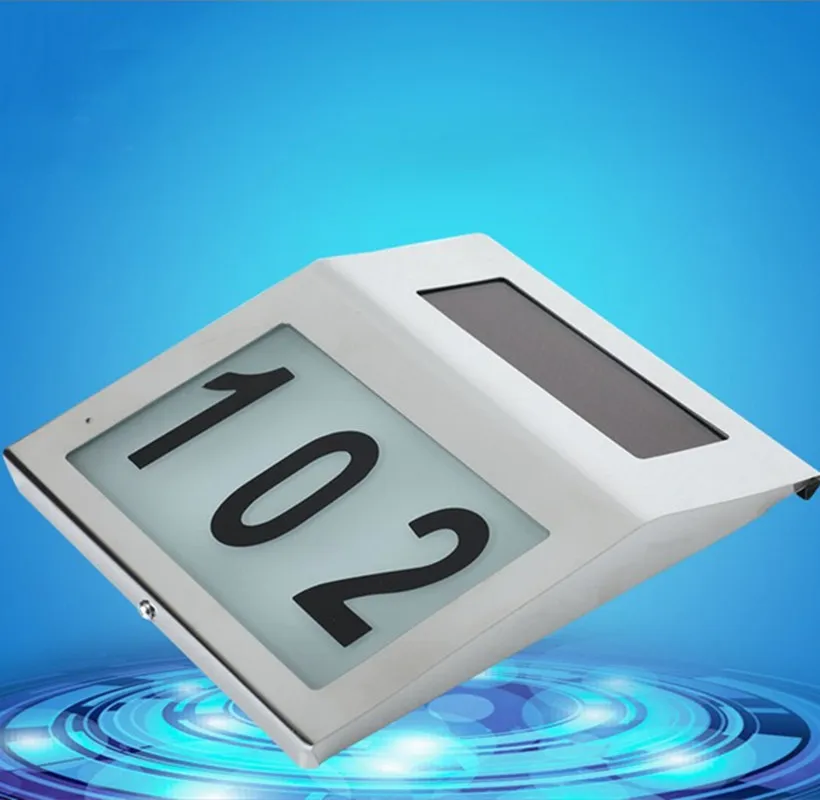 Free Shipping Solar powered house number light lamps for door solar 2 LEDs inside Import LED Free Shipping Solar powered house number light lamps for door solar 2 LEDs inside Import LED