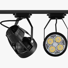 Светодиодные трековые светильники 35 Вт 40 Вт par30 одежда фоновые прожекторы светильник-башмак для магазинов магазин освещение для железнодорожных путей лампа ультратонкое естественное освещение CRI 85