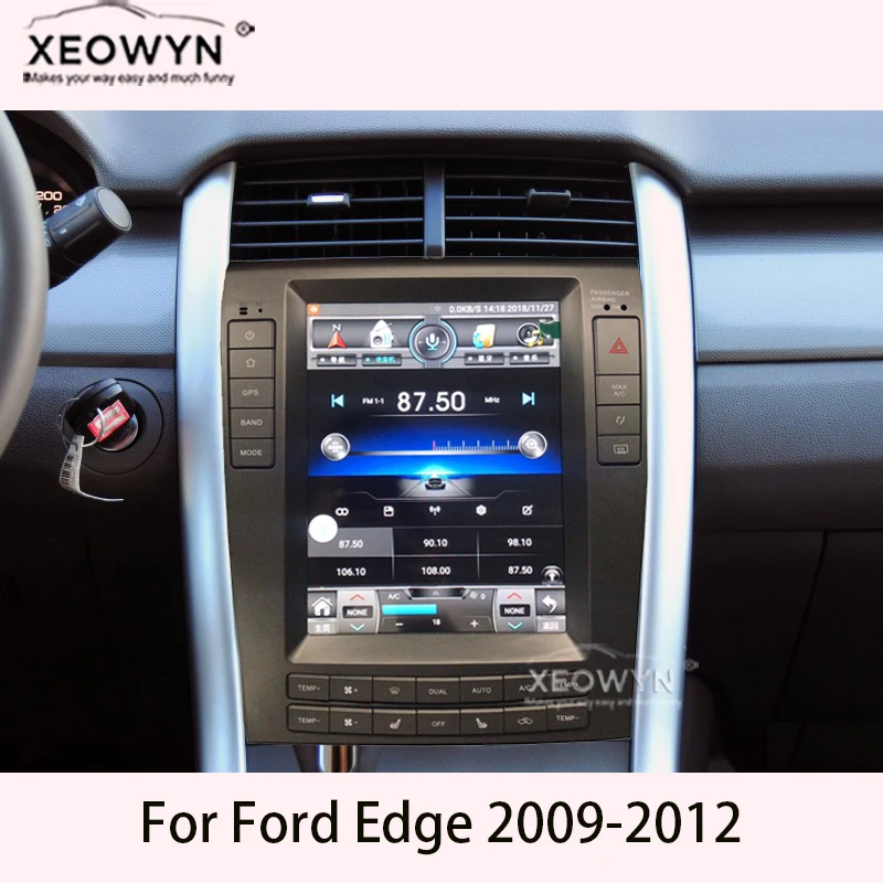 Четырехъядерный Android 8,0 Автомобильный gps навигатор стерео радио для Ford edge 2011 2012 2013 Телец wifi mirrorlink a/c bluetooth