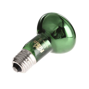 

Pet Reptile Heating Bulb Green Thermal Light Pet Brooder Lamp Night Light For Reptile and Amphibian E27 220-240V