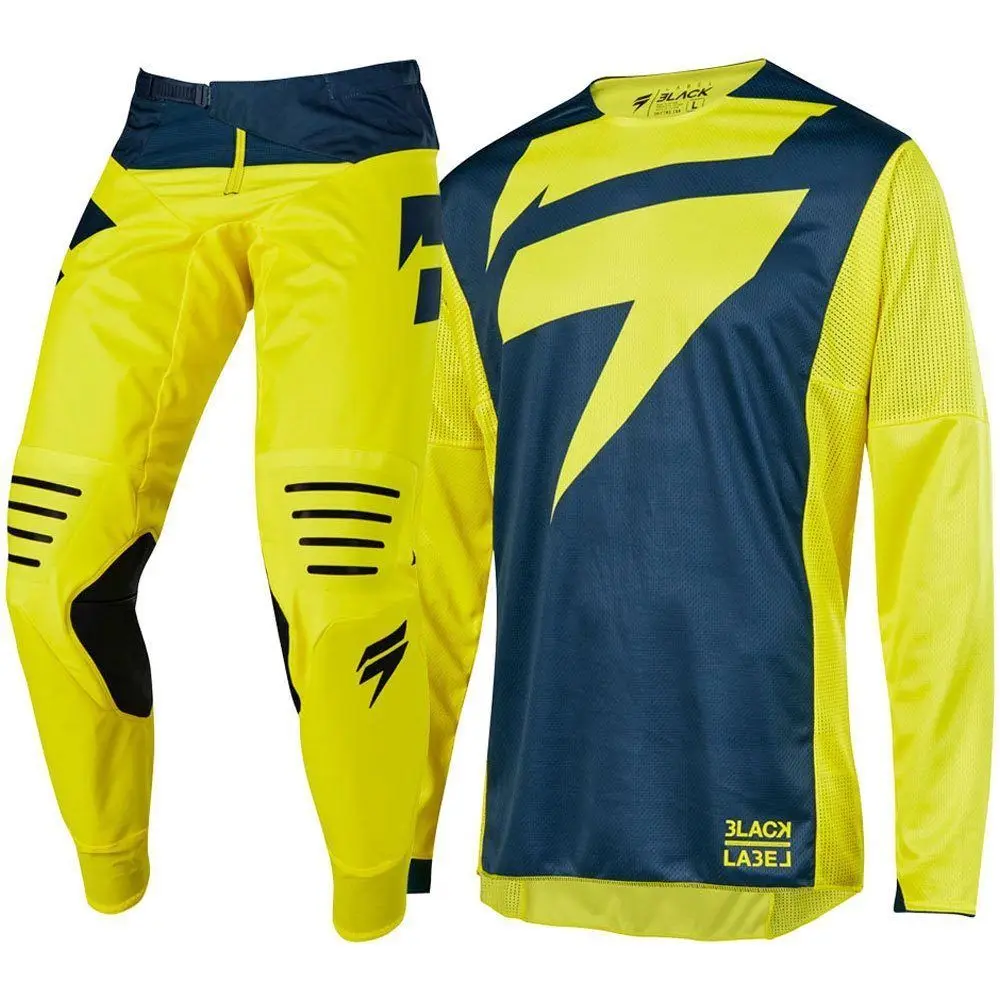 

New Arrival MX 2019 3LACK Mainline Yellow Jersey Pants Adult Motocross Gear Set Jersey + Pants Racing Gear Combination
