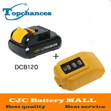 High Quality power tool Battery For Dewalt 12V 2.0Ah 2000mah MAX Li-ion DCB120 DCD710 DCF813 DCF815 DCF610+USB Power Source
