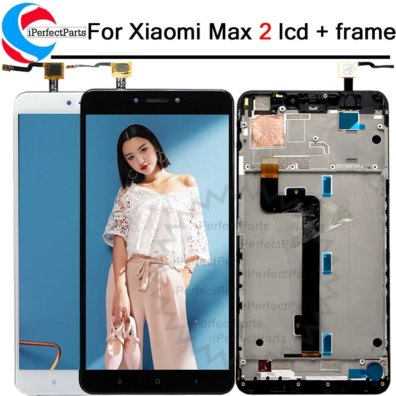 6 44 ''для XIAOMI Mi Max 2 ЖК-дисплей с рамкой сенсорный экран дигитайзер в сборе