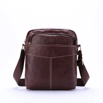 

Brand New Arrival Genuine Leather Men Shoulder Bag Messenger Bags Cow Leather Male Travel Crossbody Bag Coffee Handbags Men Bag