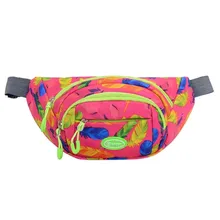 Унисекс модная нейлоновая на молнии талии мешок декоративный цветочный узор сумка для зала фитнеса груди посылка рюкзак для пар bolso mujerD02