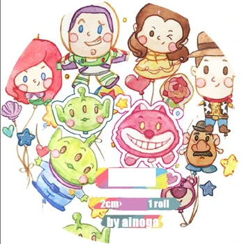 

2cm creative cute cartoon alien Girl balloon Decoration Washi Tape DIY Planner Diary Scrapbooking Sticker Masking Tape Escolar
