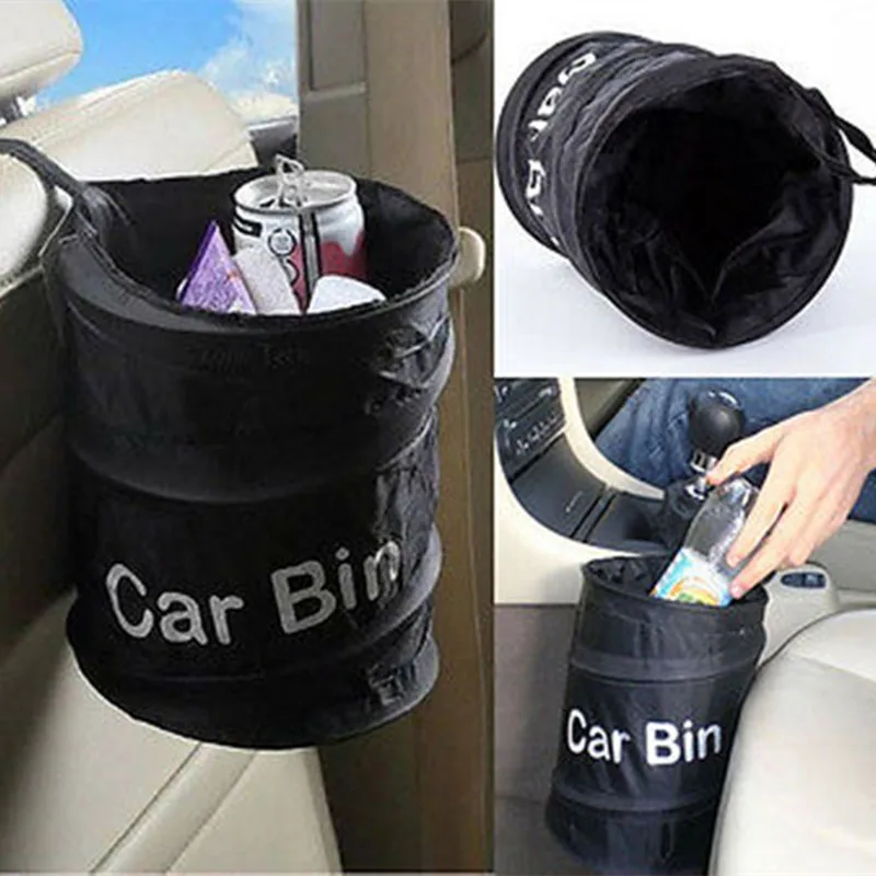 Fashion Wastebasket Trash Can Litter Container Car Auto Garbage Bin/Bag