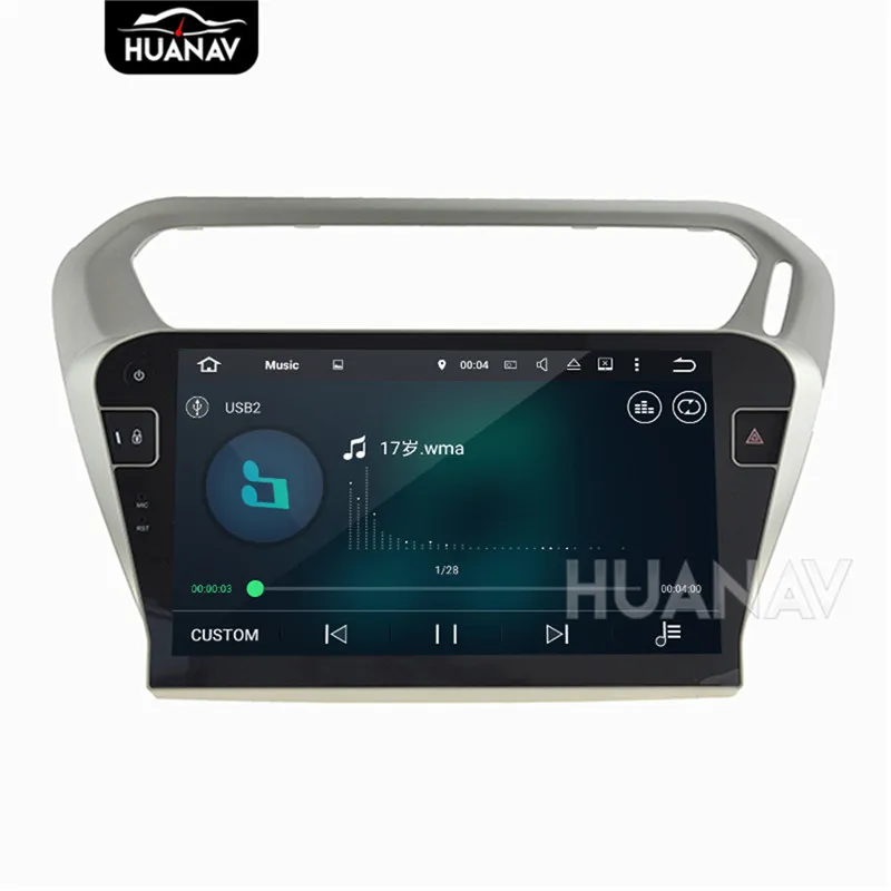 Perfect Car DVD player GPS navigation for PEUGEOT 301 2014-2017 For Citroen Elysee 2014-2017 Android8/Android7 Multimedia recoder unit 13