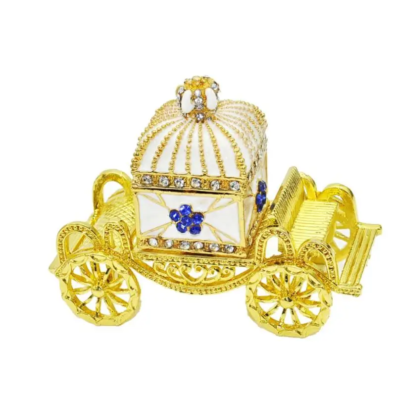 Русский Faberge яйцо Кристалл Bejeweled ювелирные изделия кольцо брелок драгоценный ящик для хранения пасхальные яйца Коллекционные сувениры Свадебный дисплей - Цвет: 08