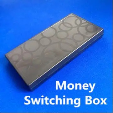 

Money Switching Box Magic Tricks Bill Box Close Up Illusion Gimmick Props Appearing Magie Comedy