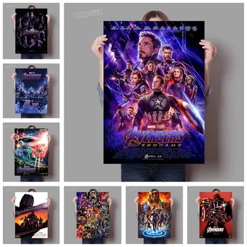 

2019 popular poster Avengers: Endgame Superhero Movie Nursery Kids Room Art Decor Home Decor Reying canvas painting #K235