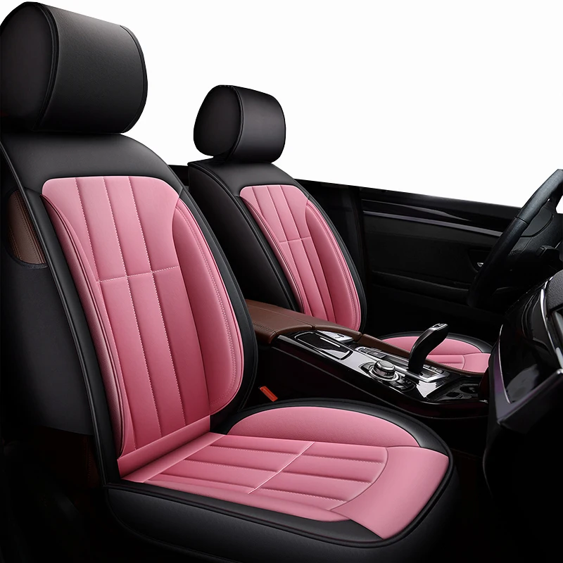 

(Front + Rear) Special Leather car seat covers For Peugeot 205 206 207 2008 3008 301 306 307 308 405 406 407 automobiles